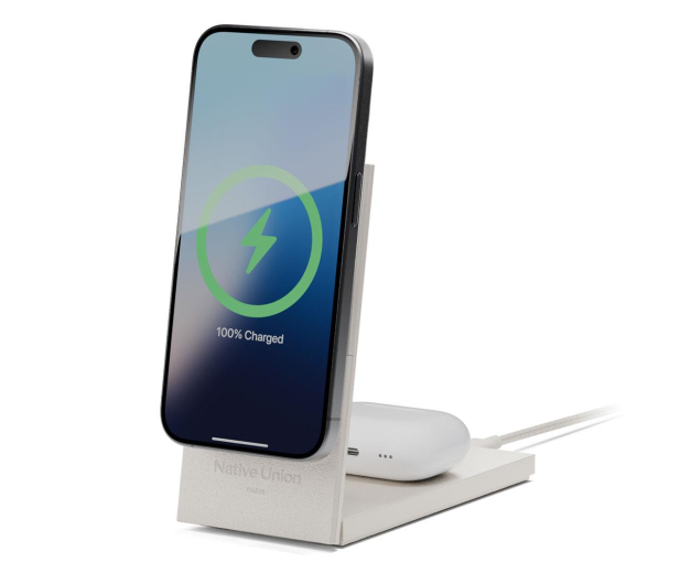 Native Union Rise 2-in-1 Qi2 wireless charger sandstone - 1288640 - zdjęcie 6